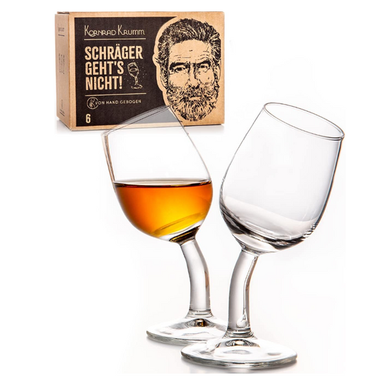 Kornrad Krumm - Schräges Schnapsglas-Set (6 Stück)