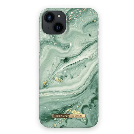IDEAL OF SWEDEN Handyhülle -  Mint Swirl Marble iPhone 14 Plus