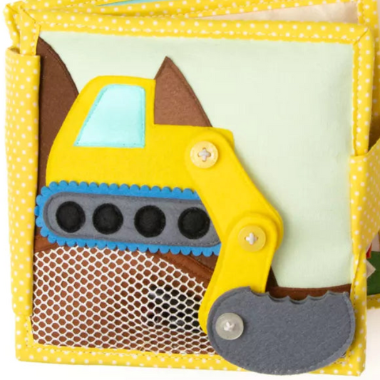 Jolly Designs Mein Erster Bagger - 6 Seiten Mini Quiet Book