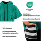 WAVE HAWAII Poncho Faro – Körpergrößen von 160-190 cm