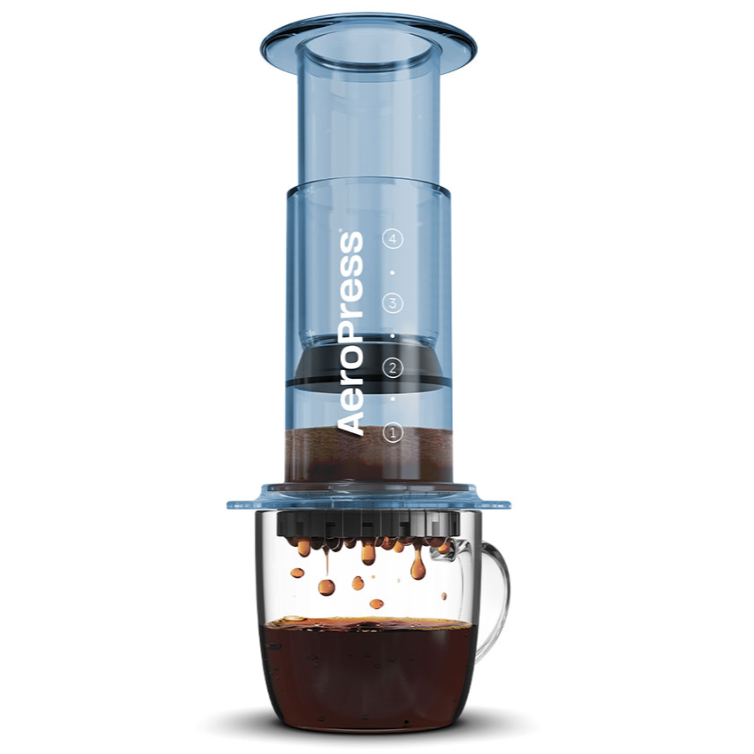 AeroPress Kaffeemaschine - Clear Blue