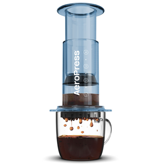AeroPress Kaffeemaschine - Clear Blue