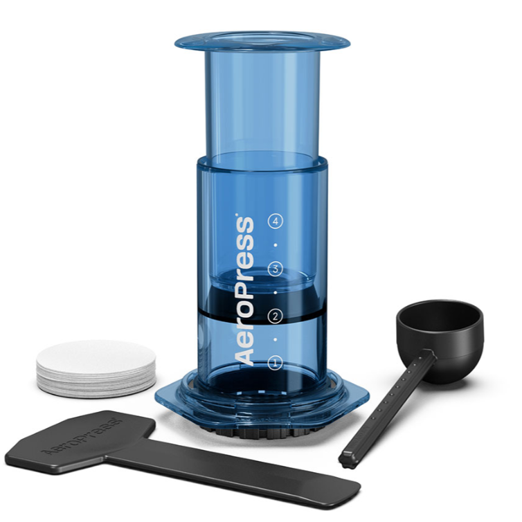 AeroPress Kaffeemaschine - Clear Blue