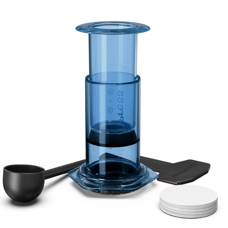 AeroPress Kaffeemaschine - Clear Blue