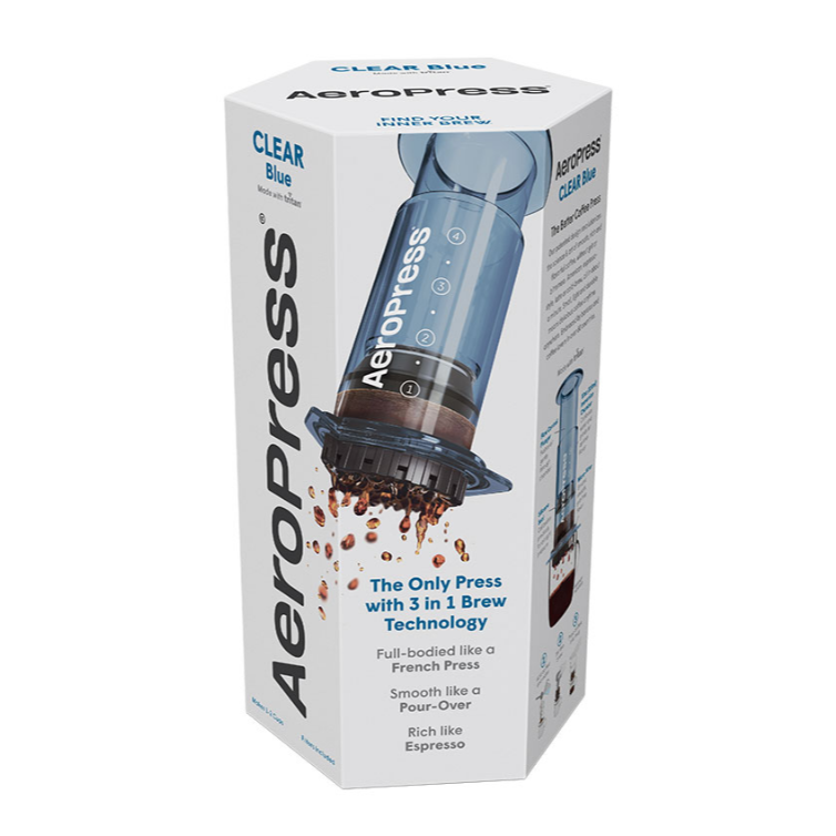 AeroPress Kaffeemaschine - Clear Blue