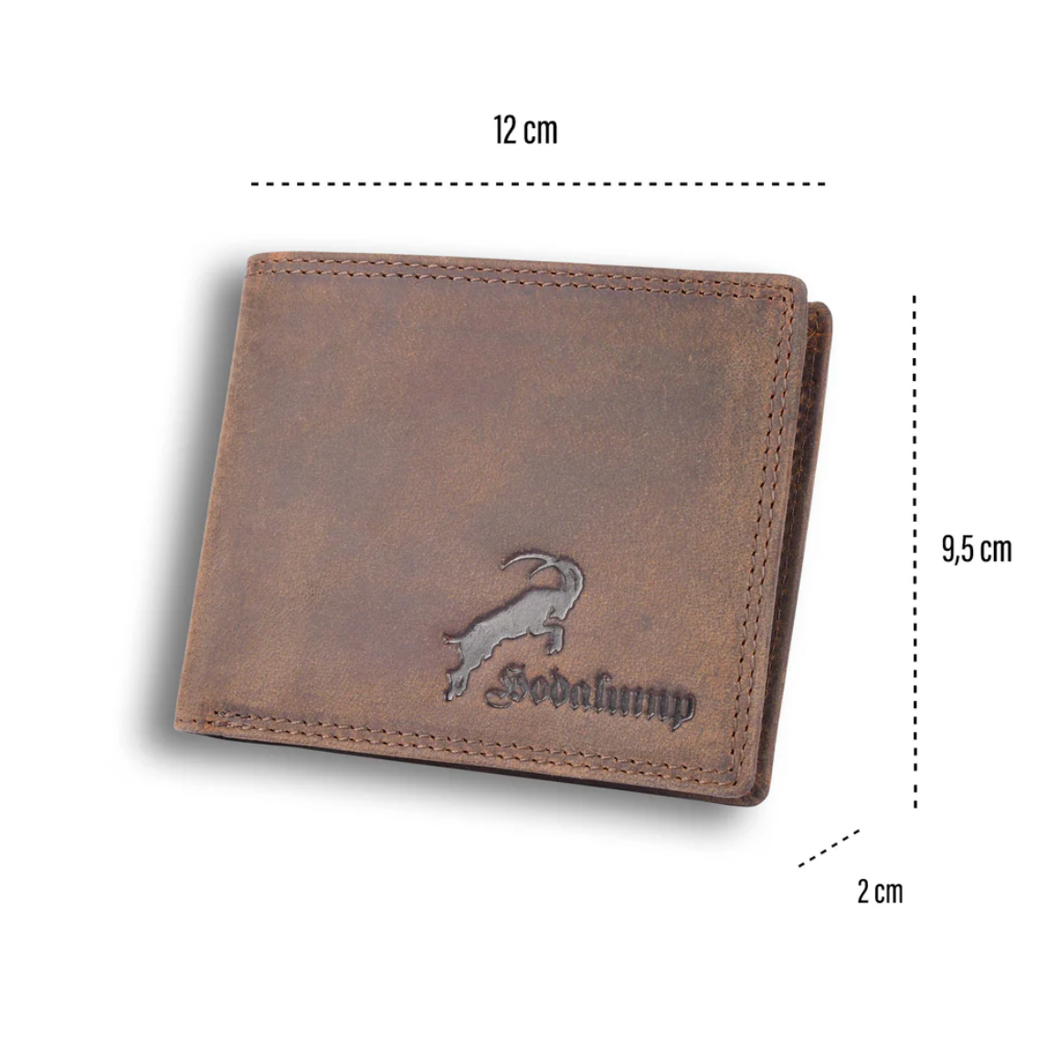 Hodalump Geldbörse Benny – Echtleder - Braun