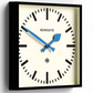 Newgate Wanduhr Square mit blauen Zeigern