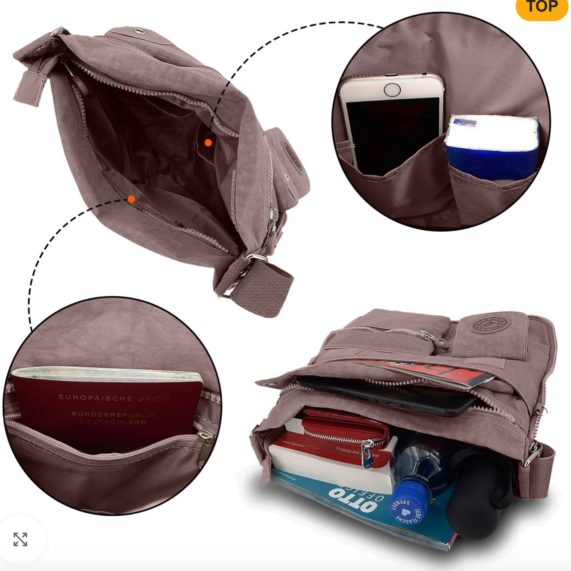 Bag Street Handtasche - dunkel-Rosa