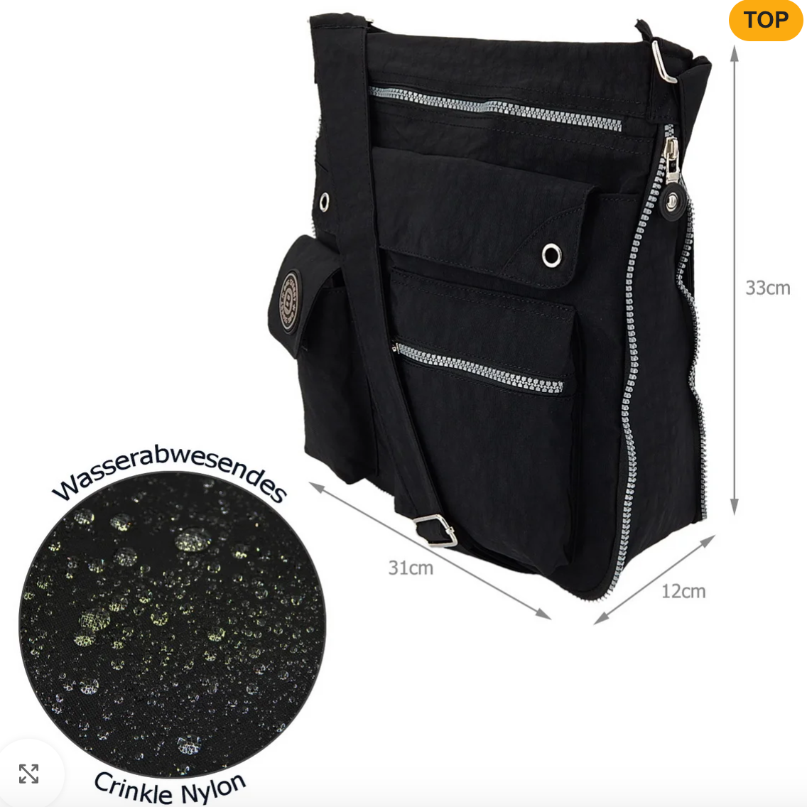 Bag Street Handtasche - schwarz