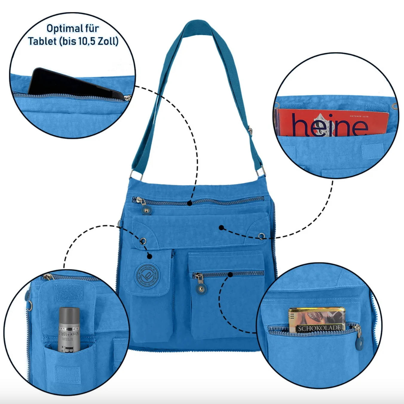 Bag Street Handtasche-Royalblau