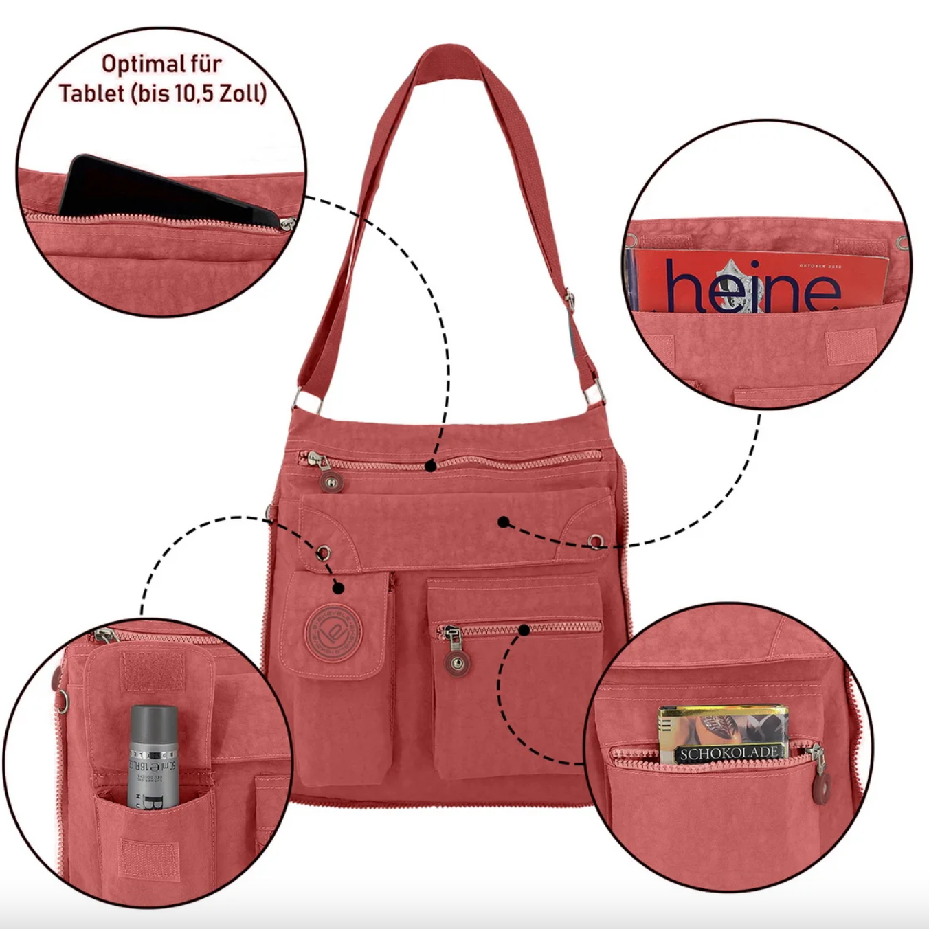 Bag Street Handtasche-Koralle