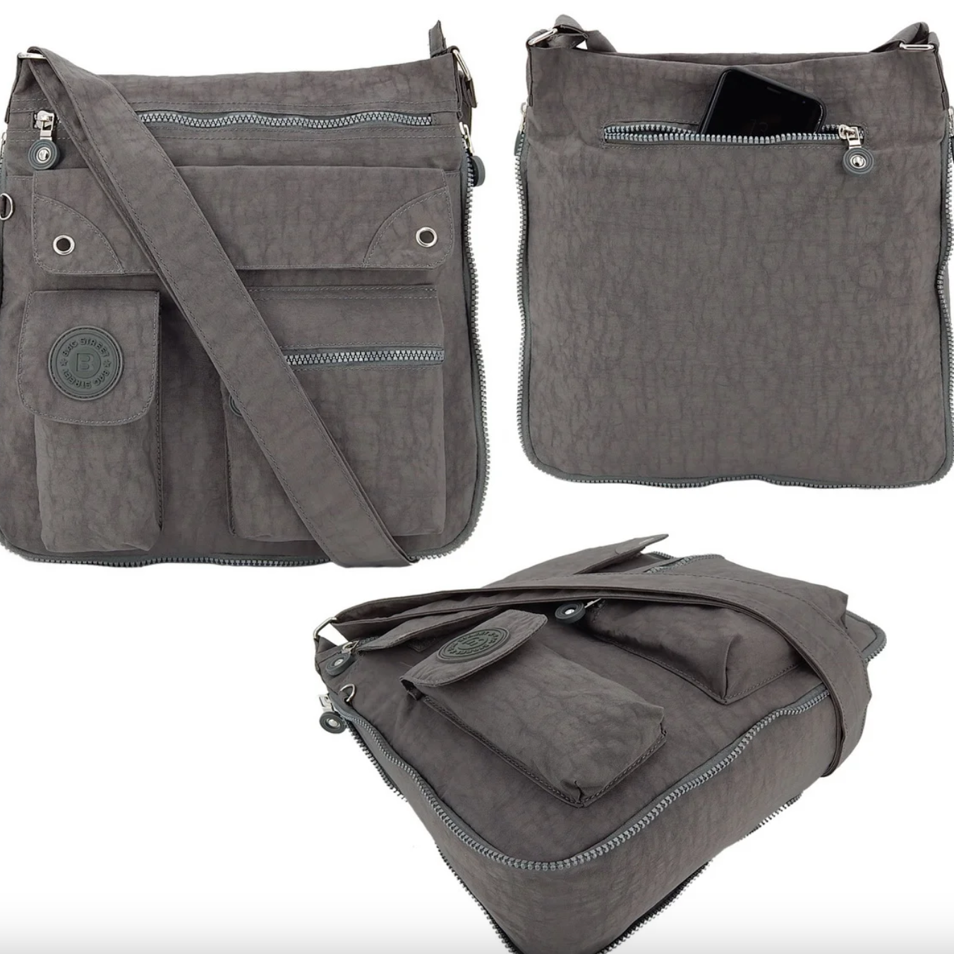Bag Street Handtasche-Grau