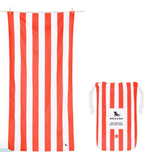 Dock & Bay Strandhandtuch – Waikiki Coral 160 x 90