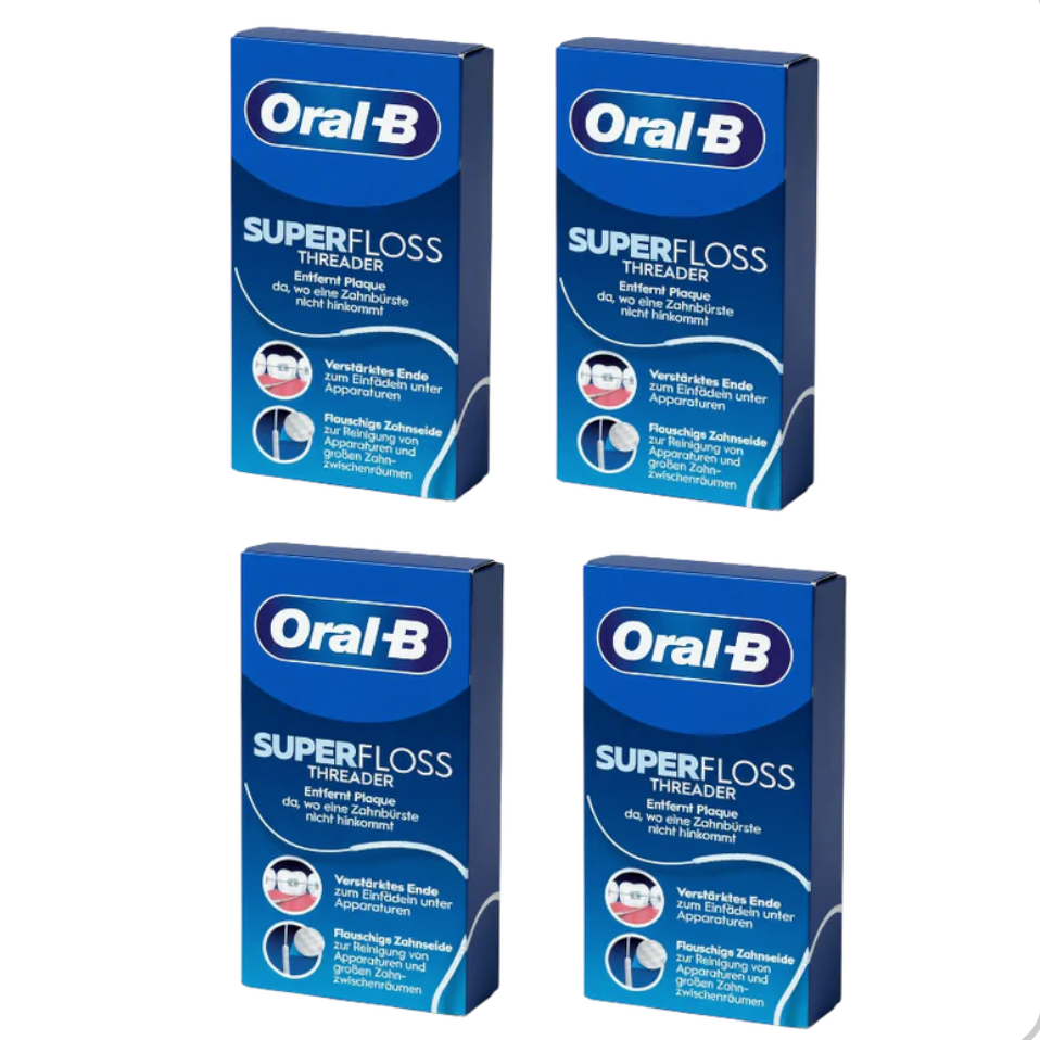 Oral-B Superfloss Zahnseide – 4×50 vorgeschnittene Fäden
