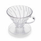 HARIO Kaffee-Dripper VDR-01-T transparent | 1–2 Tassen | spülmaschinenfest | Good Design Award