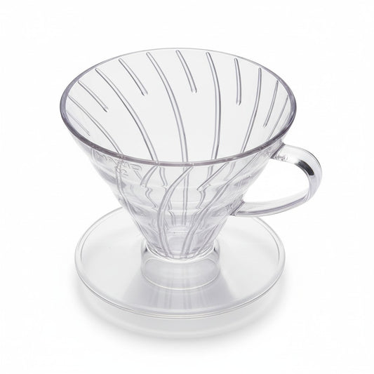 HARIO Kaffee-Dripper VDR-01-T transparent | 1–2 Tassen | spülmaschinenfest | Good Design Award