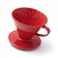 HARIO V60 VDCR-02R Kaffee-Tropfer 02 – Keramik Rot, 1–4 Tassen