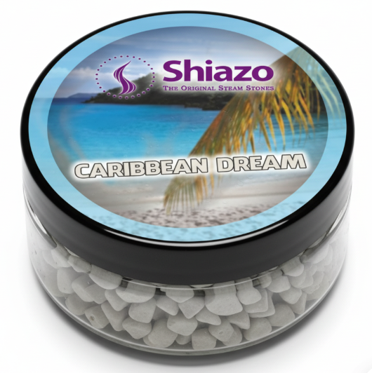 Shiazo Steine Honeymoon Suitcase – 4 x 100 g, Coconut, Rose, X on the Beach, Caribbean Dream