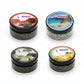 Shiazo Steine Honeymoon Suitcase – 4 x 100 g, Coconut, Rose, X on the Beach, Caribbean Dream