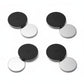 silwy® Power Bundle – 4 Magnete, 4 Metall-Nano-Gel-Pads & 8 Klebepads Ø 7,5 cm Schwarz