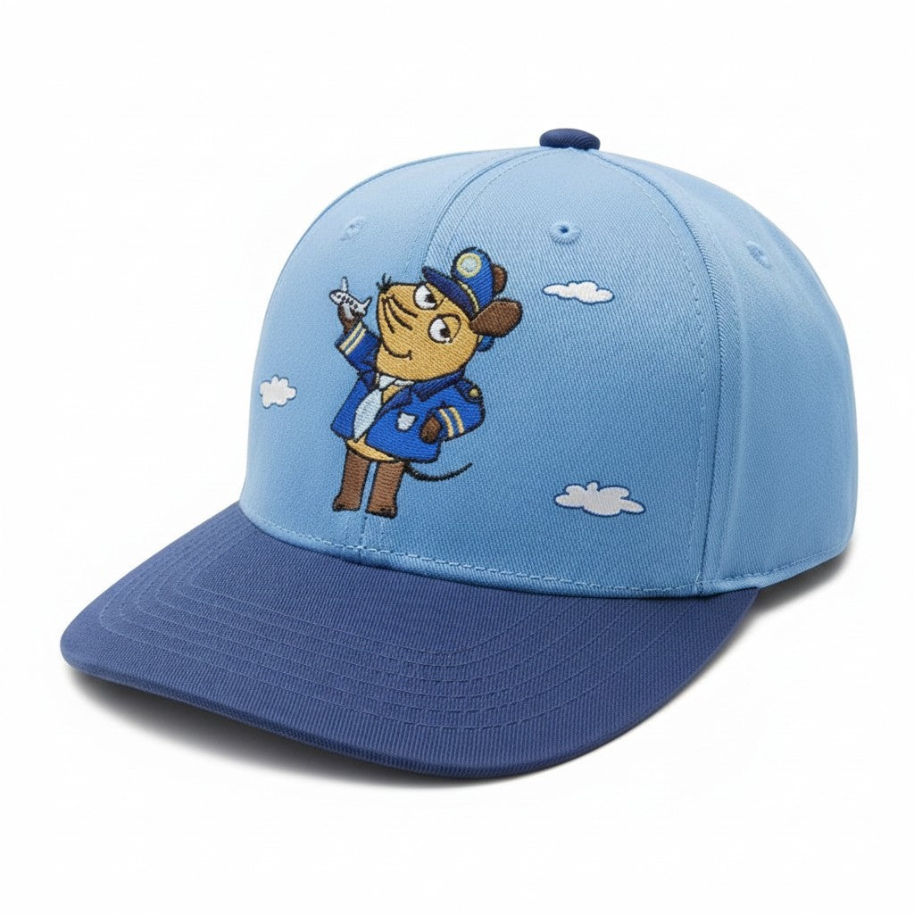 koaa Die Maus Pilot Snapback 3–8 Jahre Baumwolle