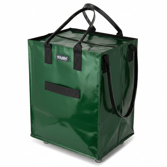HULKEN Einkaufstrolley auf Rädern Grün 30 kg