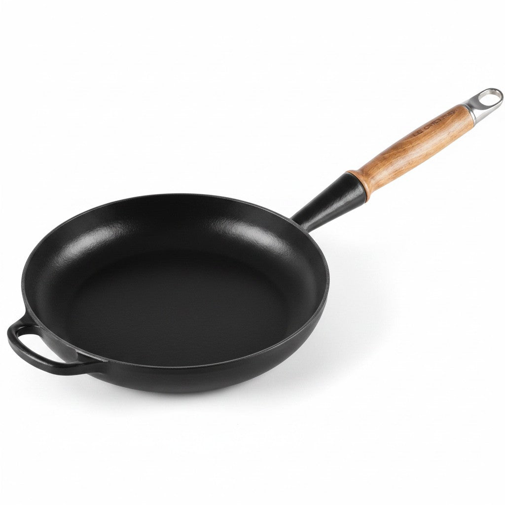 Le Creuset Signature Bratpfanne Gusseisen 28 cm – Emaille, Holzgriff, Induktion, Made in France
