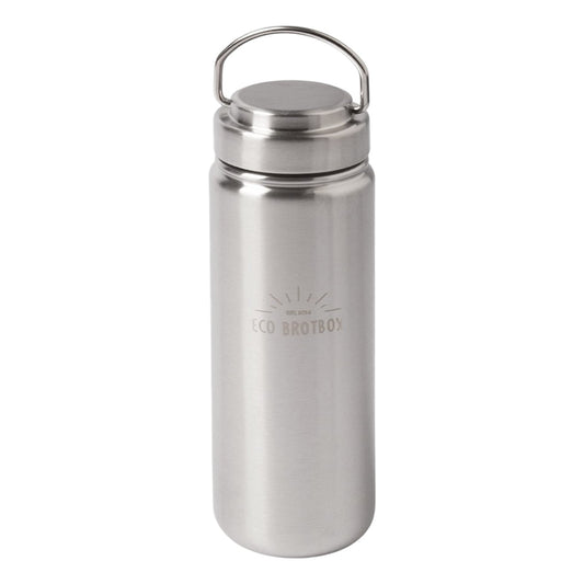 ECO Brotbox ZEN2 - 0,8 L Edelstahl Trinkflasche mit Schraubverschluss und Tragegriff