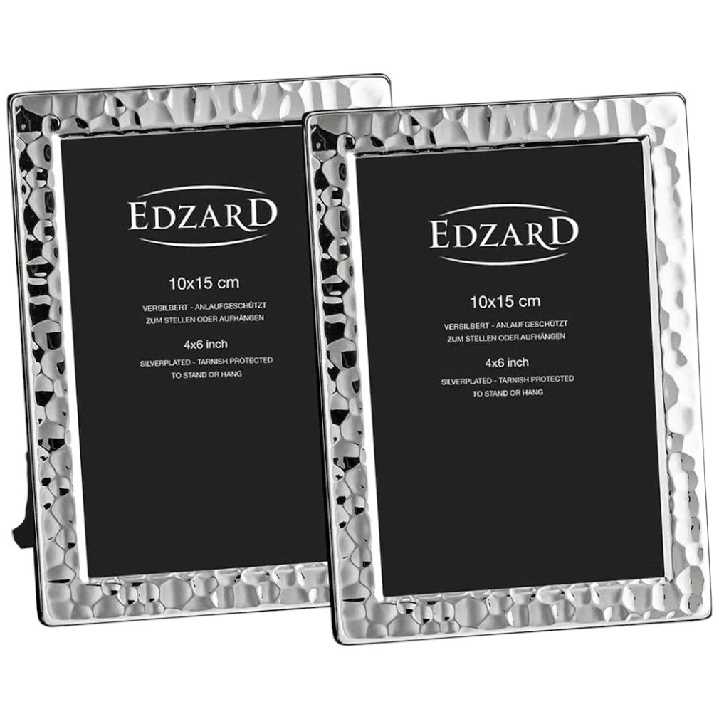 Edzard 2er Set Pavia Fotorahmen 10x15cm versilbert