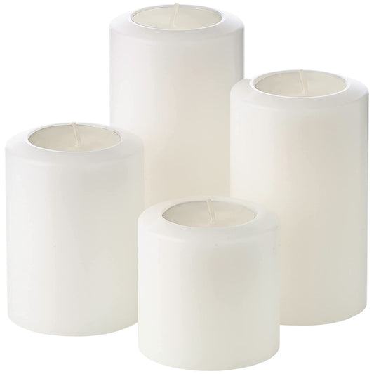 Edzard 4er Set Teelichthalter Dauerkerze Cornelius Pine