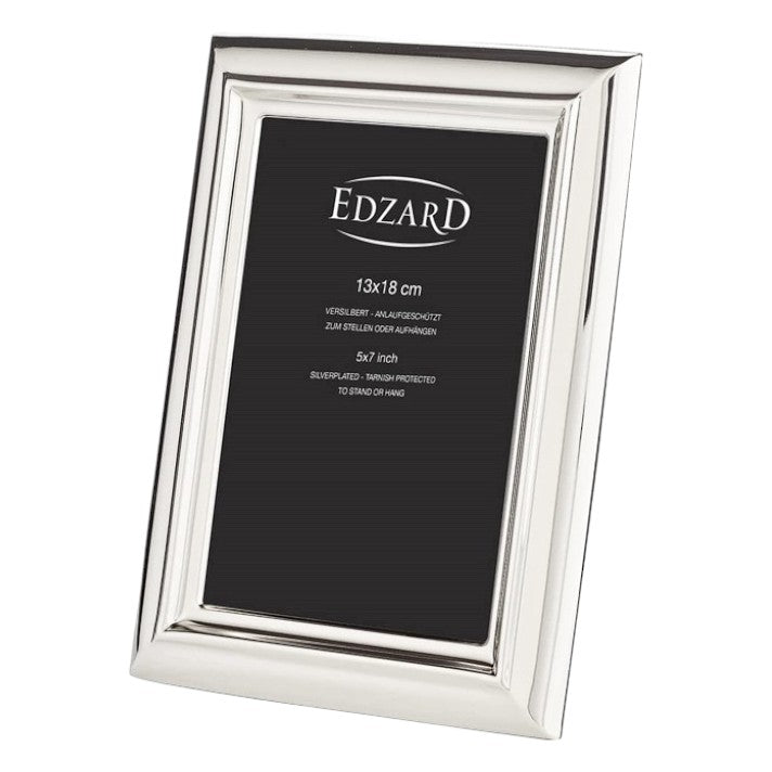 Edzard Bilderrahmen Florenz, versilbert, 13x18cm, mit Samtrücken