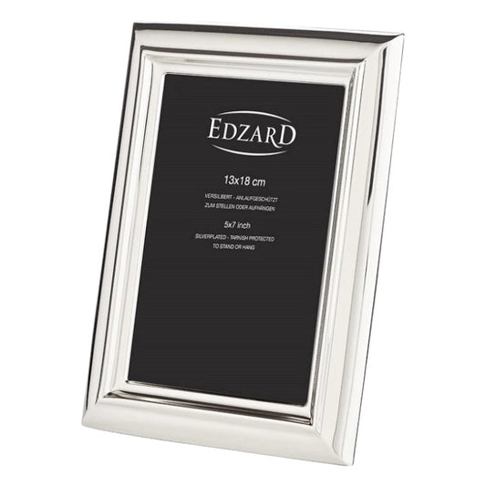 Edzard Bilderrahmen Florenz, versilbert, 13x18cm, mit Samtrücken