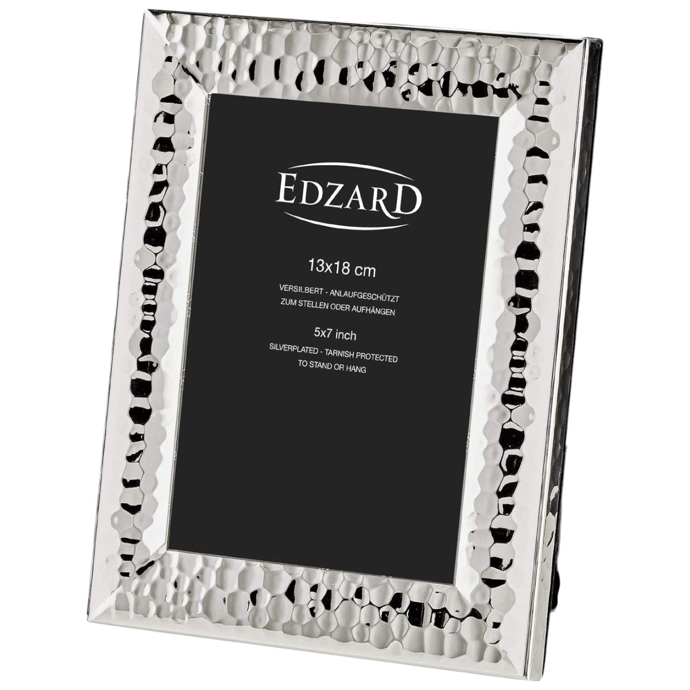 Edzard Fotorahmen Gubbio, edel versilbert, anlaufgeschützt, 13 x 18 cm