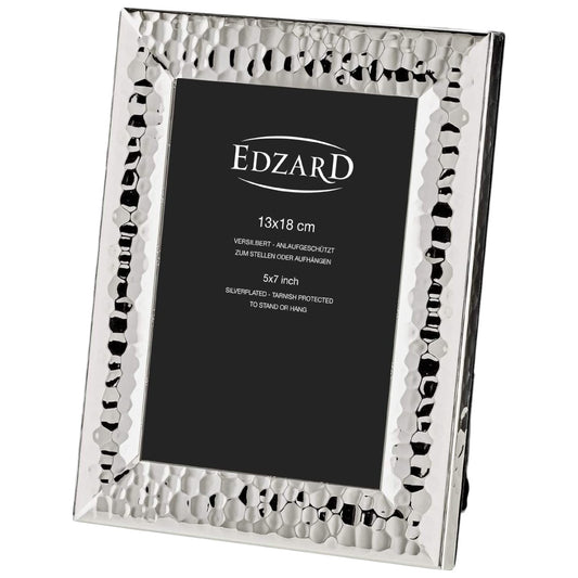 Edzard Fotorahmen Gubbio, edel versilbert, anlaufgeschützt, 13 x 18 cm