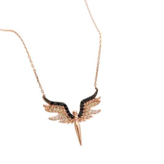 Einzelstück ANGEL FADE KETTE -  Halskette mit Zirkonia Steinchen