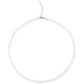 Gemshine Halskette mit weißen Achat Perlen in 925 Silber - Nachhaltig, Fair Trade, Ethisch