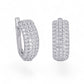 Namana 925 Sterling Silber Creolen mit Zirkonia-Edelsteinen