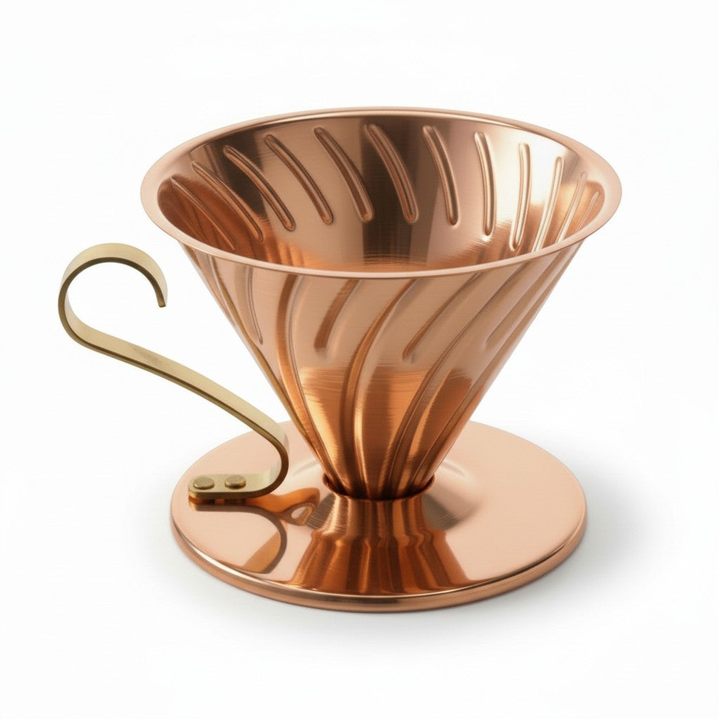 HARIO V60 Tropfer 02 Kupfer – Kegelkaffee für 1–4 Tassen