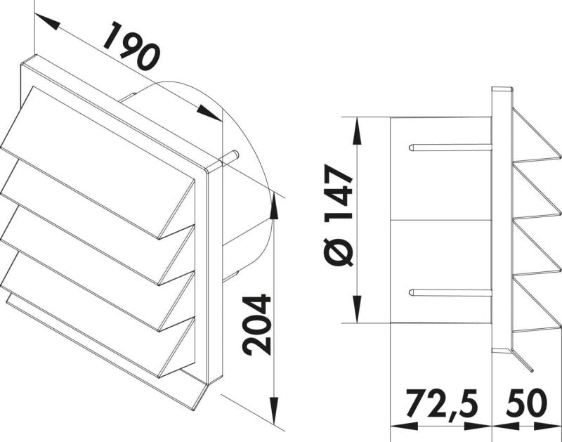 Naber - COMPAIR® flow K-Jal 150 Außenjalousie - Anthrazit