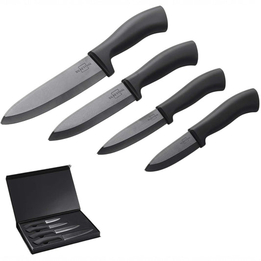 Silberthal Keramikmesser Set Schwarz - 4-teilig