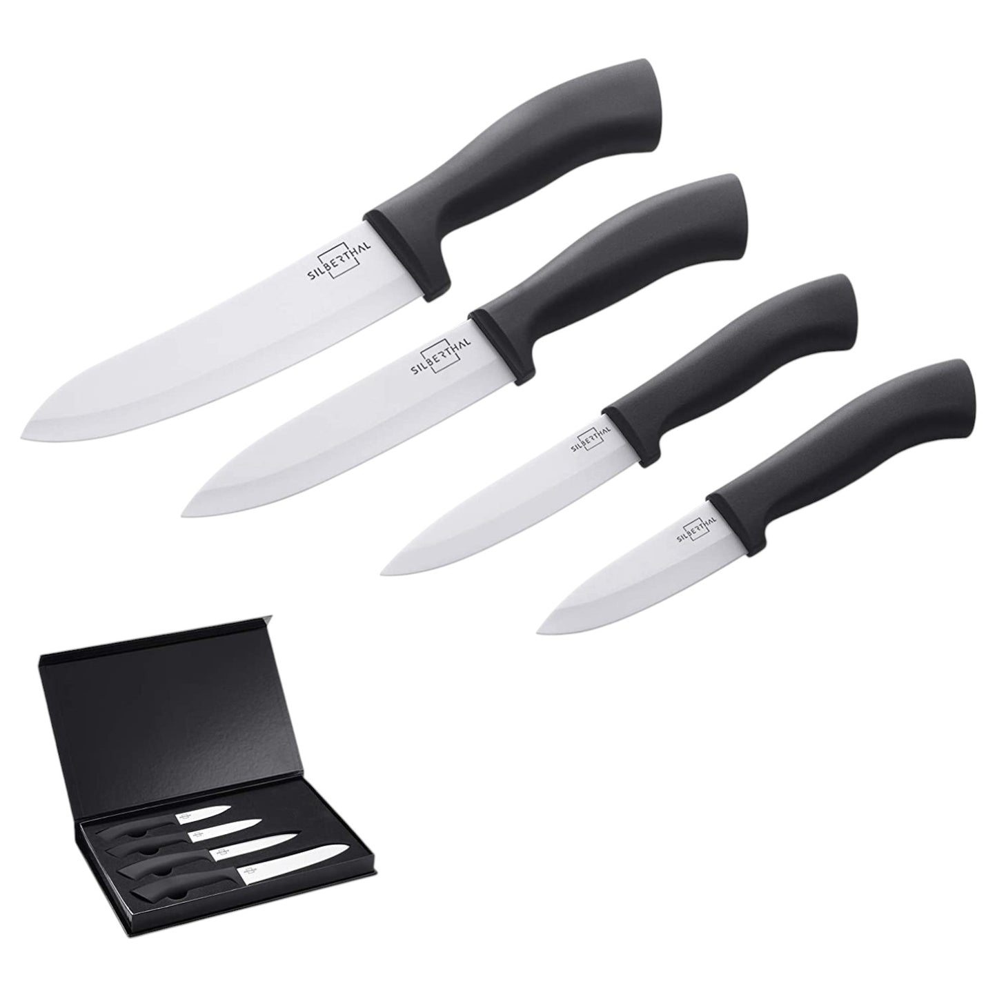 Silberthal Keramikmesser Set Weiß - 4-teilig