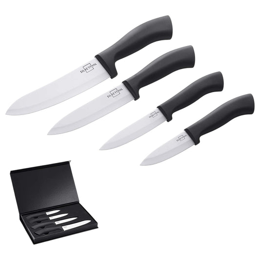Silberthal Keramikmesser Set Weiß - 4-teilig