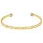 Simple Pledge "Do More of What Makes You Happy" Armreif - Gold - Blind