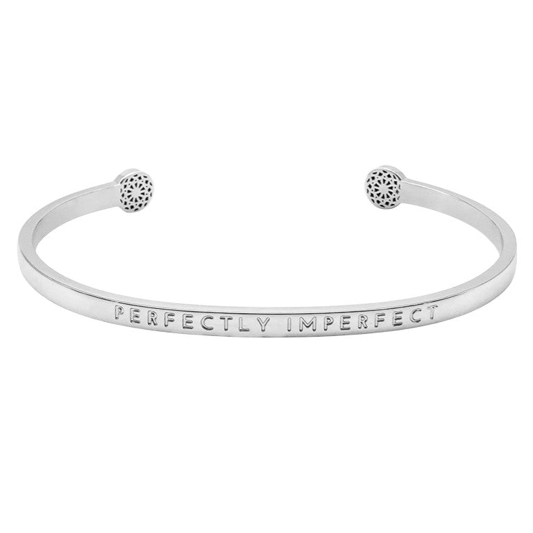 Simple Pledge "Perfectly Imperfect" Armreif - Silber - Blind