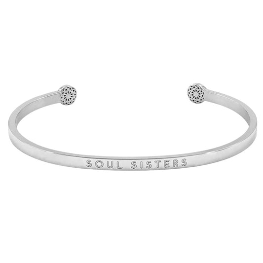 Simple Pledge "Soul Sisters" Armreif - Silber - Blind