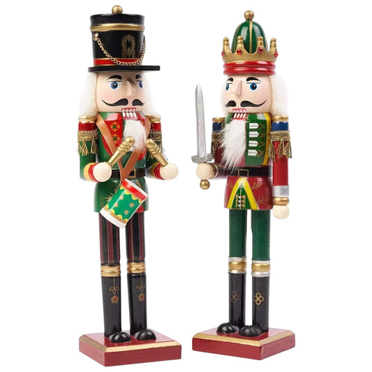 The Twiddlers Festliche Nussknacker - aus Holz (30 cm)