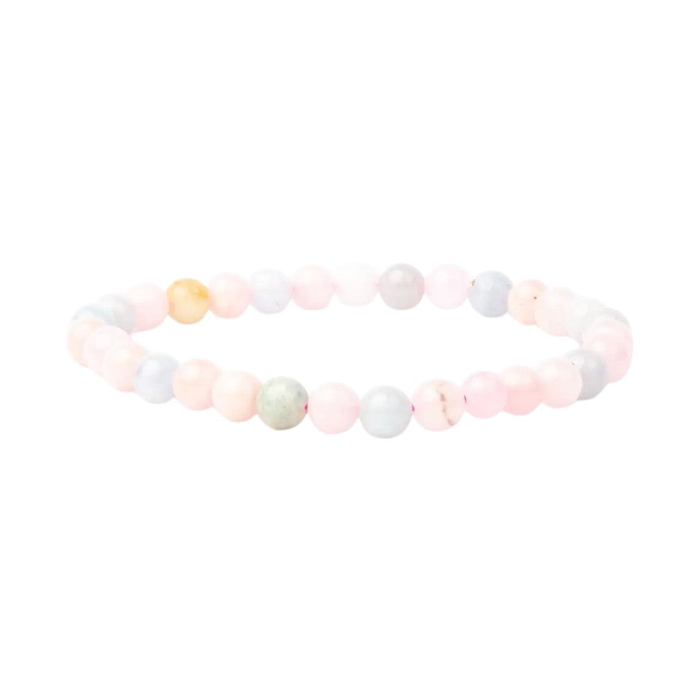 Vascavi Morganit Edelstein Armband – 6 mm oder 8 mm Perlen