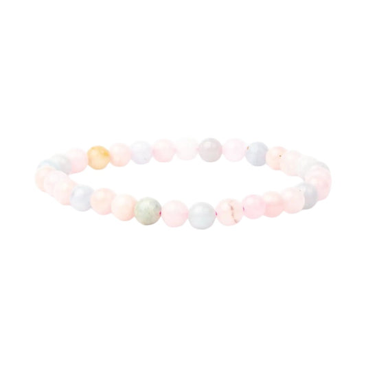 Vascavi Morganit Edelstein Armband – 6 mm oder 8 mm Perlen