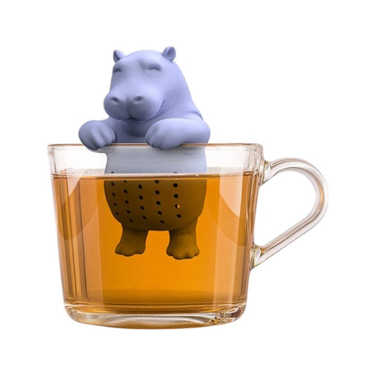 Winkee Tierisches Teeei Hippo | Silikon Tee-Ei für losen Tee