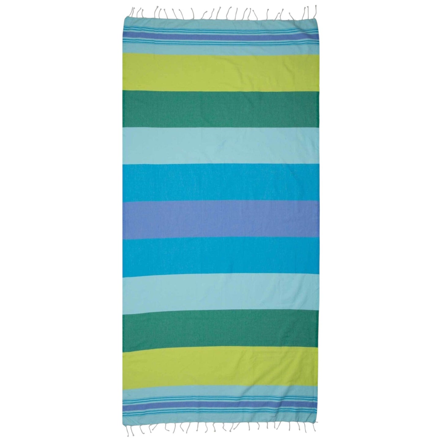 ZusenZomer Fouta Hammam Strandtuch CASABLANCA – 100x190 cm – Grün Blau